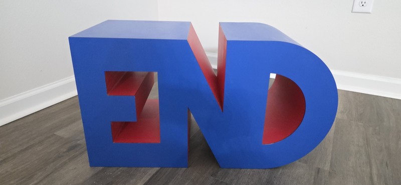 A La ROBERT INDIANA…” END” table One Of A Kind