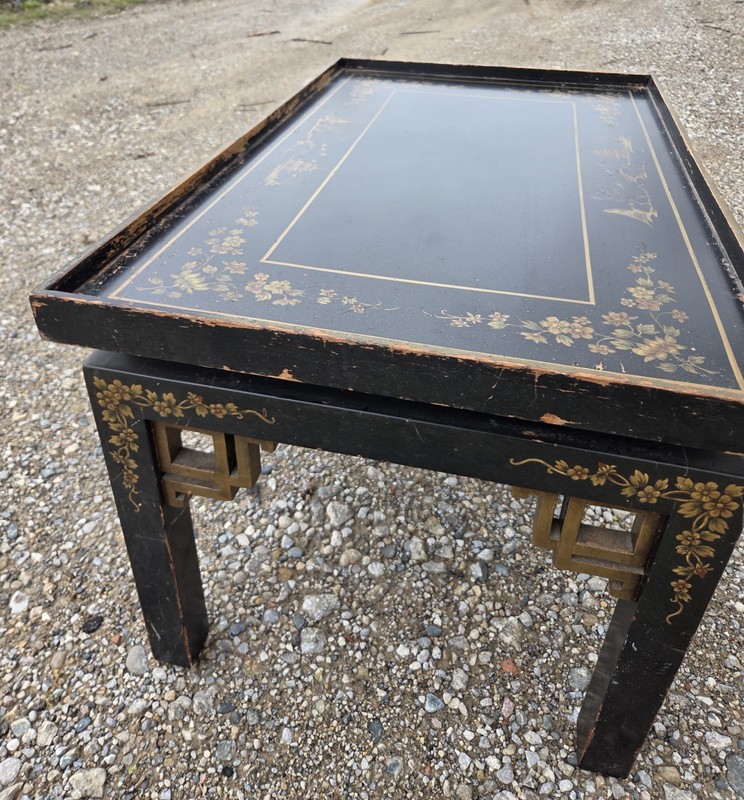 Gilded Chinoiserie Style Side Table gallery