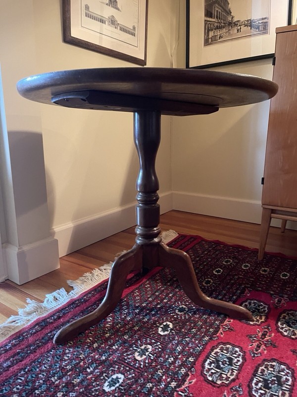 Duncan Phyfe Queen Anne Piecrust Round Side Table 25” Diameter Wallace Nutting gallery