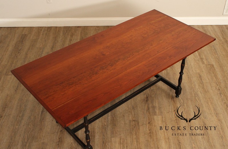 D.R. Dimes Farmhouse Style Cherry Top Dining Table gallery