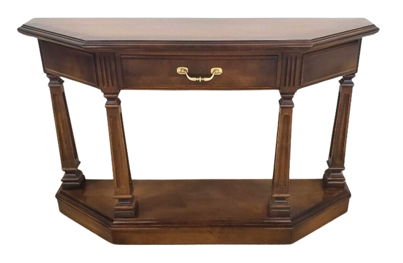 RARE Ethan Allen Classic Manor Console Table Vintage Birch #15-9037 circa 1974