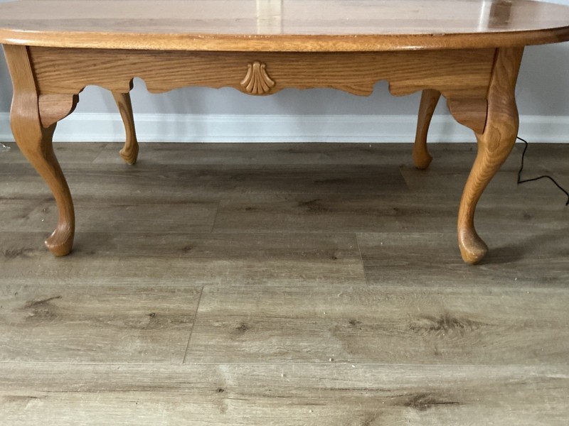 Oval Oak Mid Century Coffee Table gallery