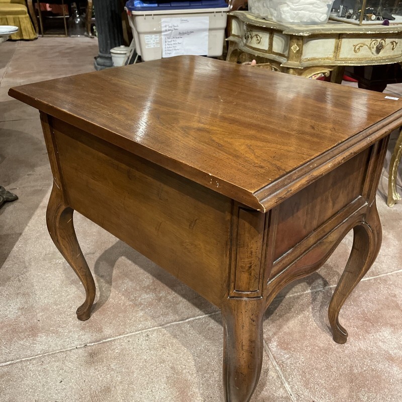 Drexel Heritage End Table High 24 Inches / Wide 24 / Long 19 Good Condition gallery