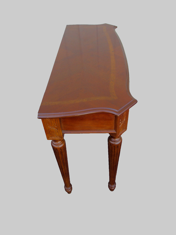 63917 Banded Mahogany Console Hall Table Stand gallery