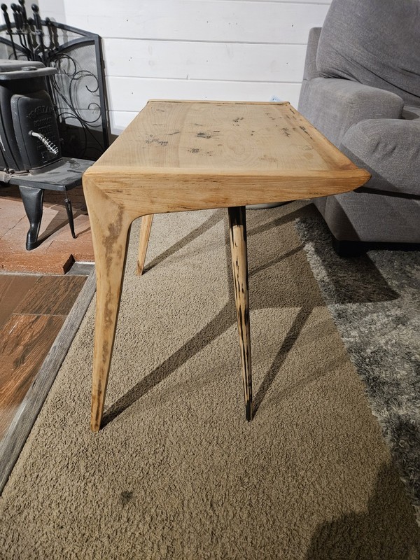 John Van Koert Drexel Profile Side Table K74-4 1955 Charcoal MCM Rare