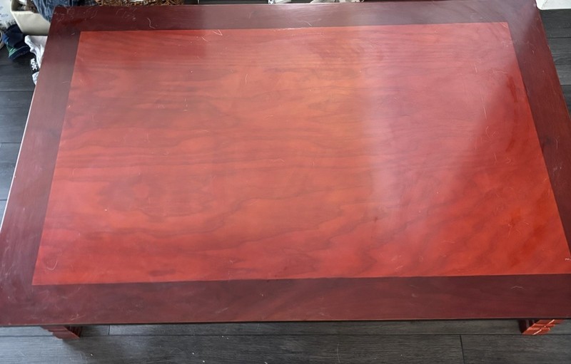 Vintage ASIAN KOREAN LOW PROFILE FOLDING LEGS WOODEN Dining COFFEE TEA TABLE gallery