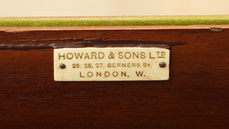 EDITORS CHOICE ANTIQUE HOWARD & SON'S SHERATON REVIVAL GAMES CARDS SIDE TABLE gallery