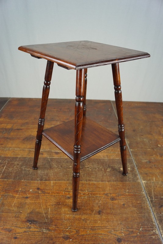 Vintage Flower Table 50s Mid-Century 60s Flower Stand Wood Table 2 gallery