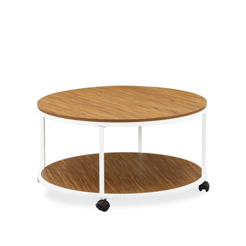 Harley Round Coffee Table for Living Room, Mid Century Modern Coffee Table…