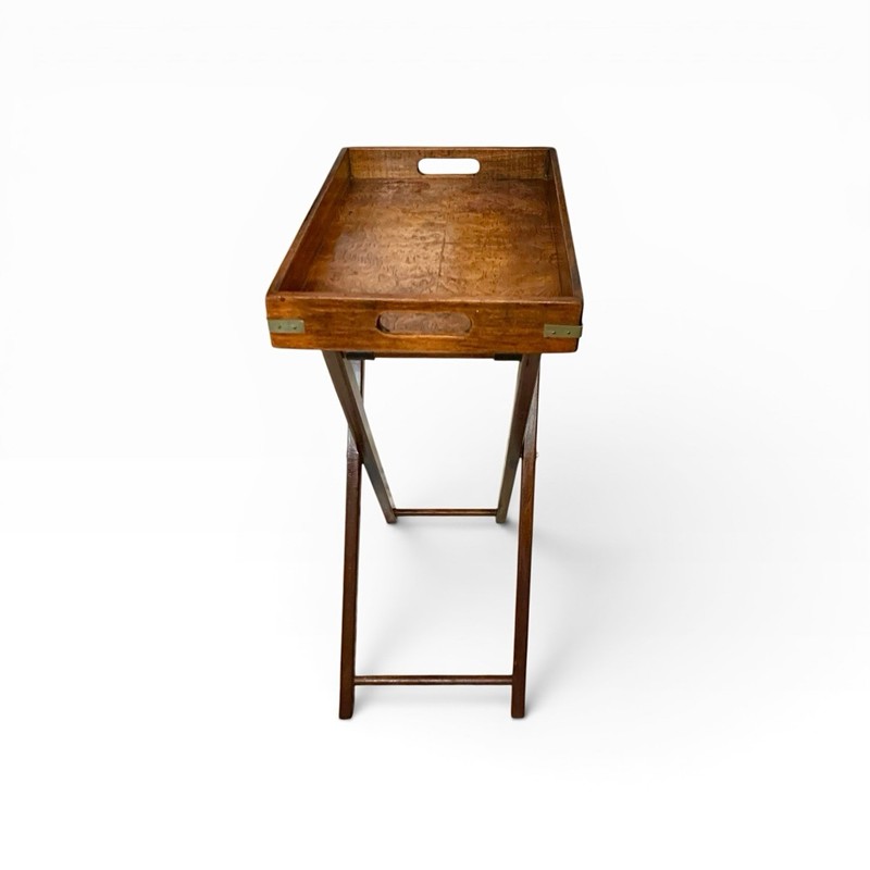 Butler Tray Table with Folding Stand by Bluff City Furniture Vintage Decor gallery