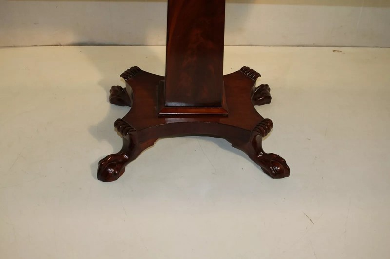 Empire Solid Mahogany Game Card Table, 19th Century gallery