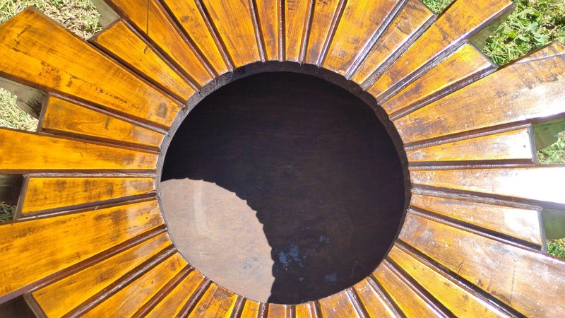 Spanish Revival Octagon Coffee Table Artes de Mexico Brutalist w/Ashtray/Brazier gallery