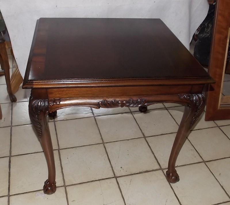 Mahogany Carved End Table / Side Table by Baker (ET47) gallery