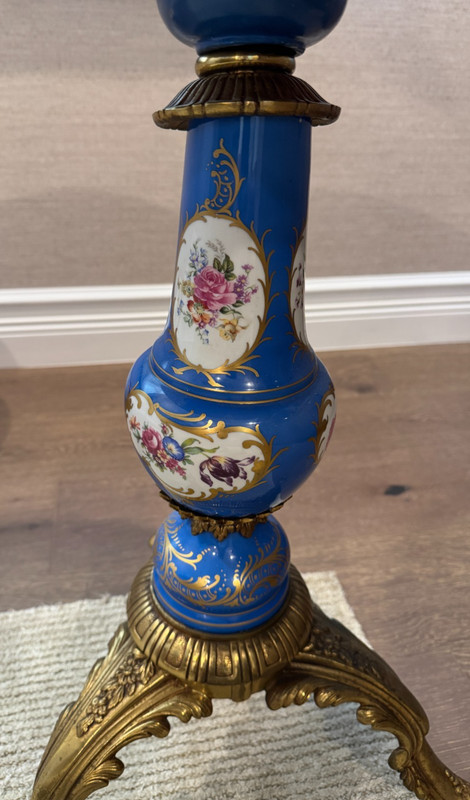 Sevres French 19th Century Guéridon Table Porcelain & Gilt Bronze gallery