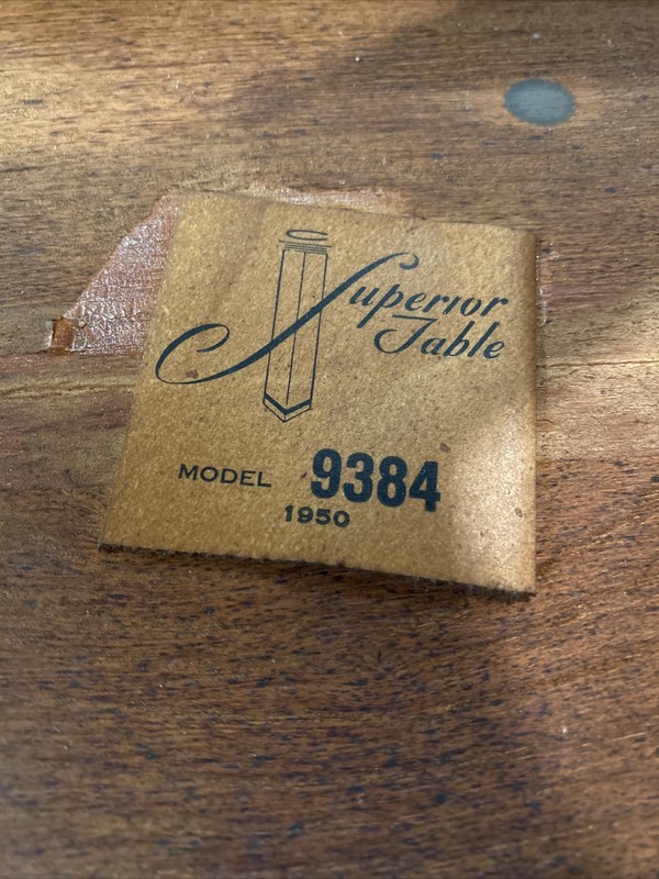 1950 Superior Table Model 9384 Claw Foot Table with Drawer PICK UP CLIFTON NJ gallery