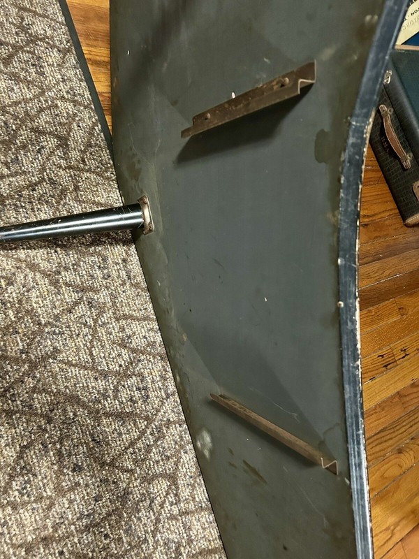 Mid Century Modern Kidney Style Coffee Table Grey Finish gallery