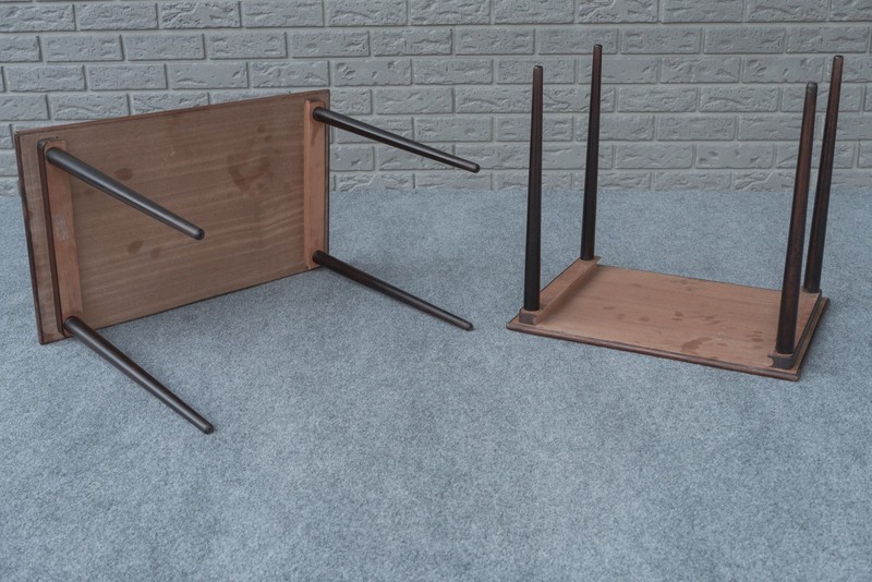 Pair Mid Century Danish Modern Kai Kristiansen Westnofa Rosewood Nesting Tables gallery