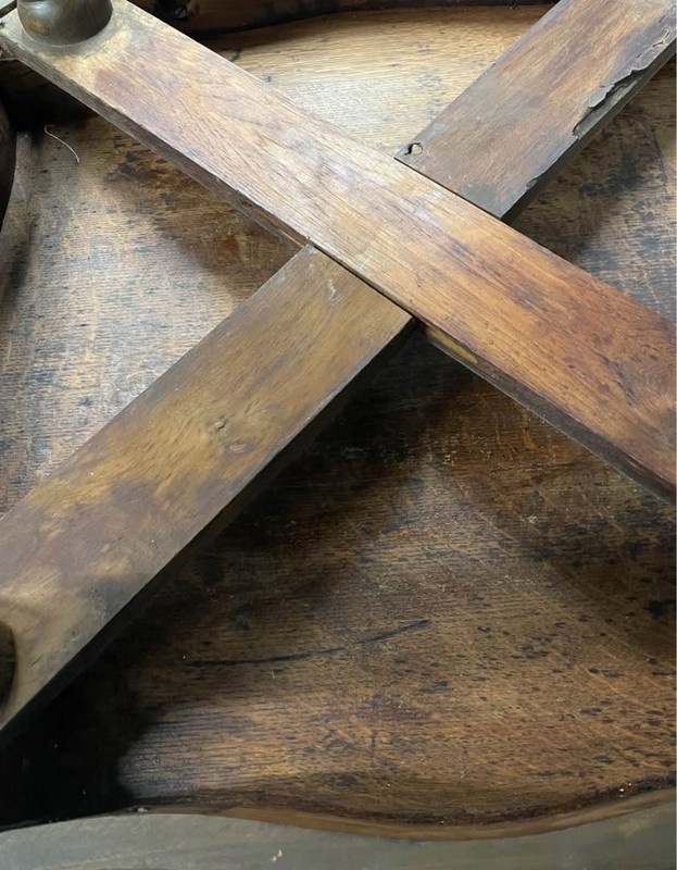 Antique Claw & Glass Ball Table – Tiger Oak, Barley Twist Legs (29.5”) gallery