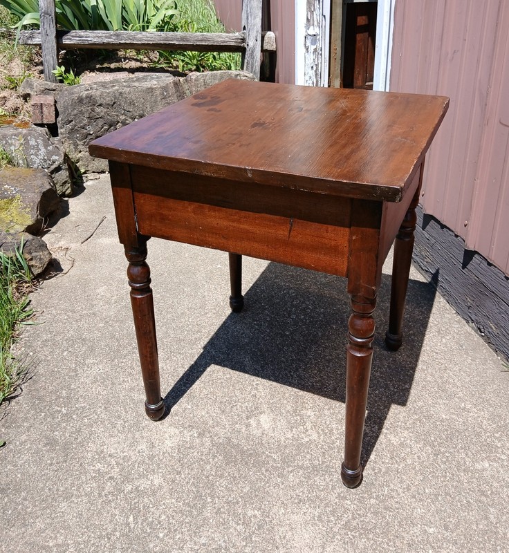 Antique Stand with One Drawer 1870s gallery