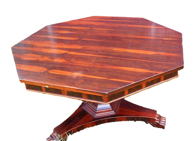VINTAGE MID CENTURY ROSEWOOD REGENCY OCTAGONAL CENTER TABLE gallery