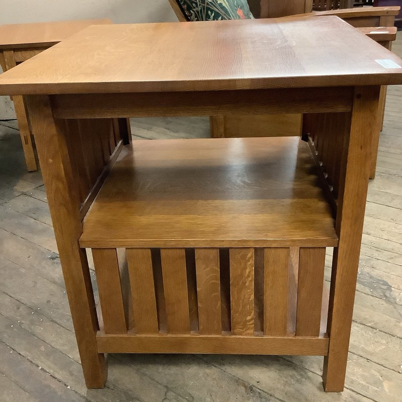 Stickley Oak Book Table 27” Square 29” H gallery