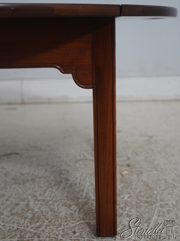 L70543: WRIGHT TABLE CO Chippendale Walnut Butler Coffee Table gallery