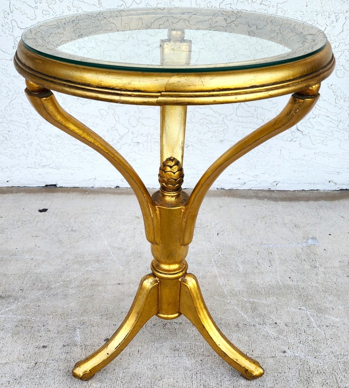 Mid Century Giltwood Side Center Table gallery