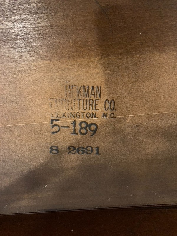REDUCED! Vintage Hekman Butler Table Mahogany Coffee Table W/ Sunburst Inlay gallery