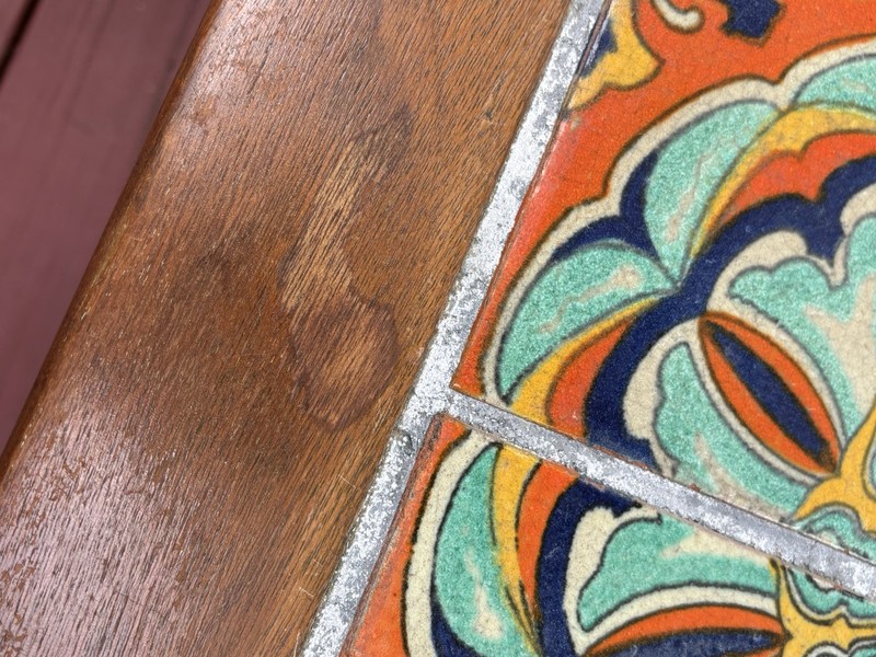 Catalina California Mission Arts & Crafts Taylor Tile Top Side Table gallery
