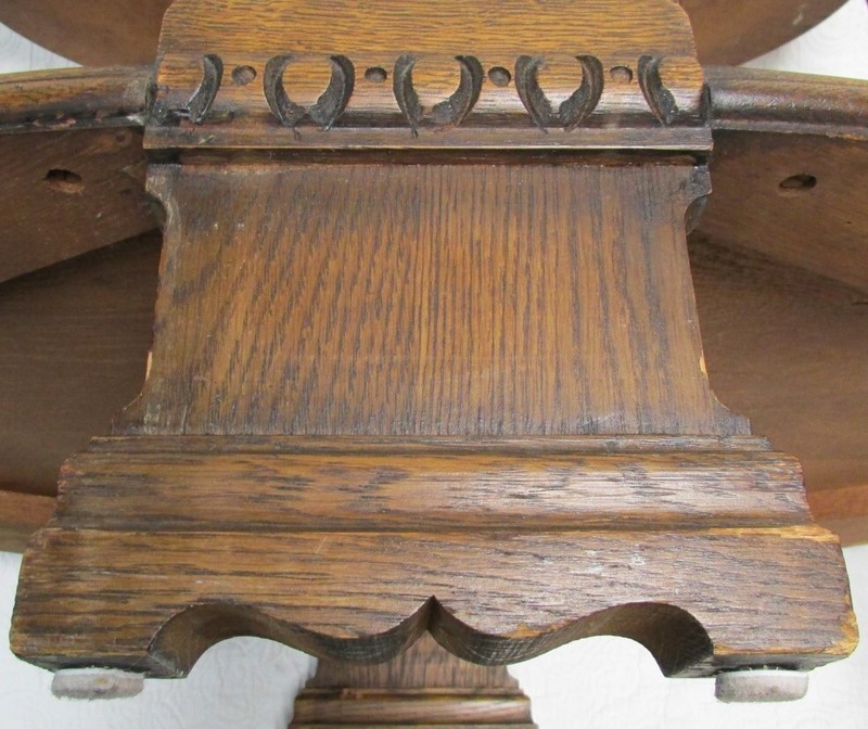 Early 20th. Century LIFETIME FURNITURE Hastings Michigan JACOBEAN Oval OAK Table gallery