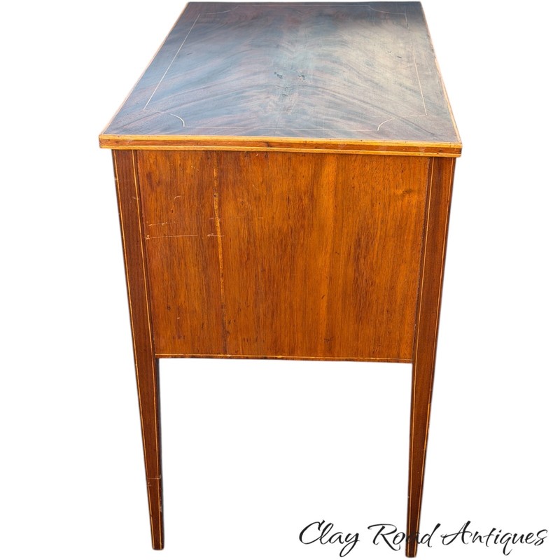 Antique Hepplewhite server dressing table stand mahogany line inlaid 1800s fine gallery