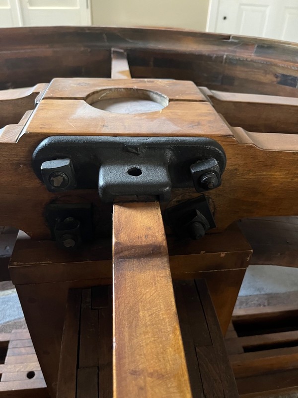 Wood Flat Belt Pulley Dining Table/Game Table gallery