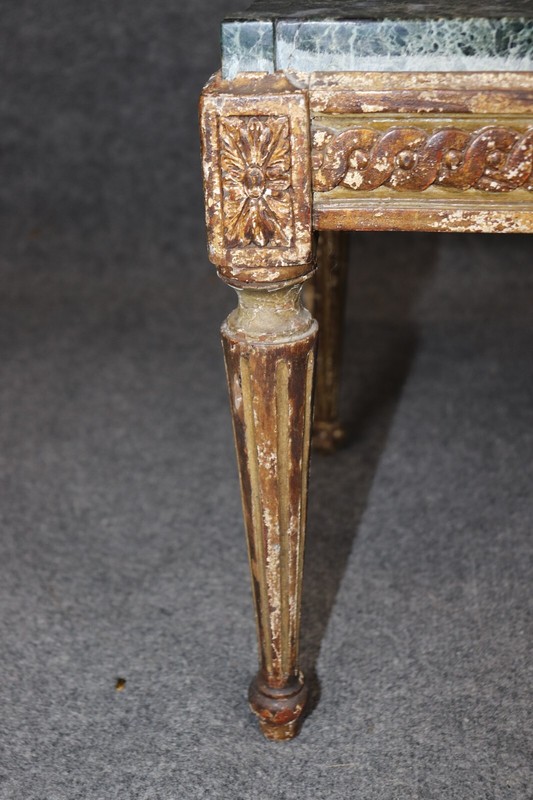 Petite Period 18th century French Distressed Occasional End Table Circa 1780 gallery