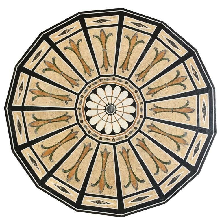 Pietra Dura Marble Center Table gallery