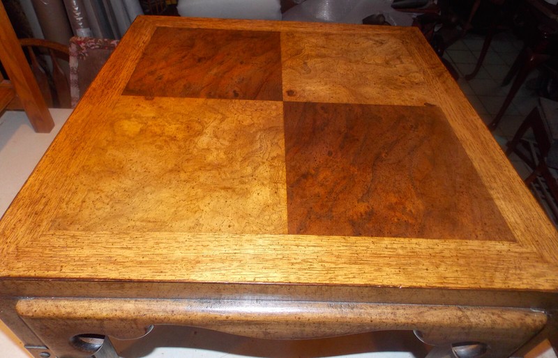 Burl Elm & Oak Henredon End Table / Side Table (ET325) gallery