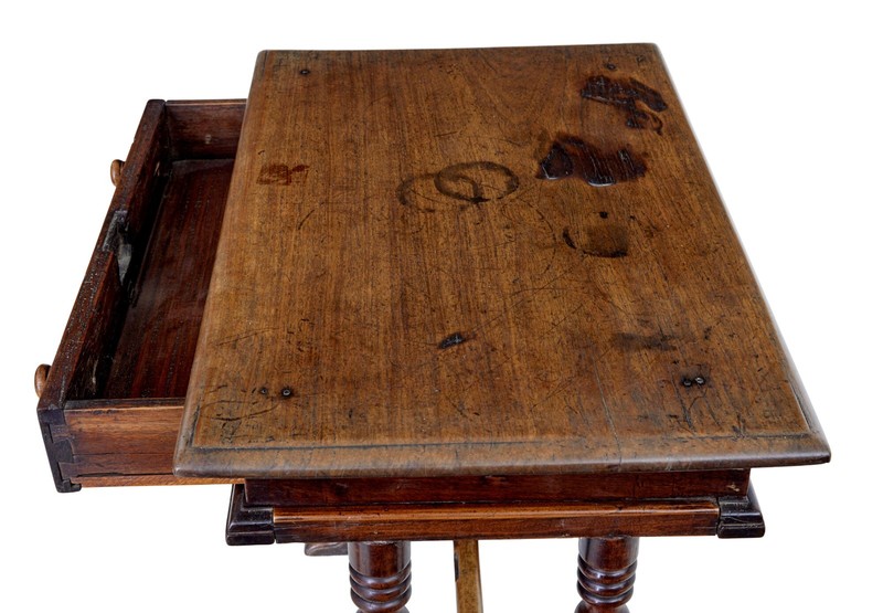 18TH CENTURY RUSTIC WALNUT SIDE TABLE gallery