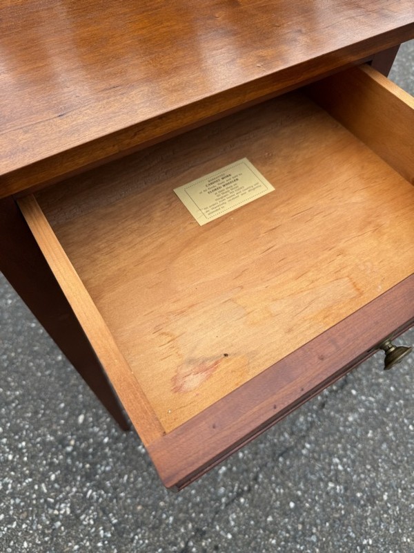 Eldred Wheeler American cherry end table. Williamsburg Hepplewhite 1790-1810 gallery