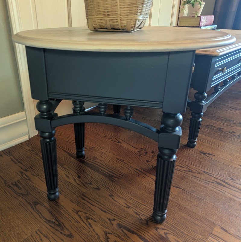 Restored Vintage Solid Wood Coffee Table & End Table Set | Local Pickup Only gallery