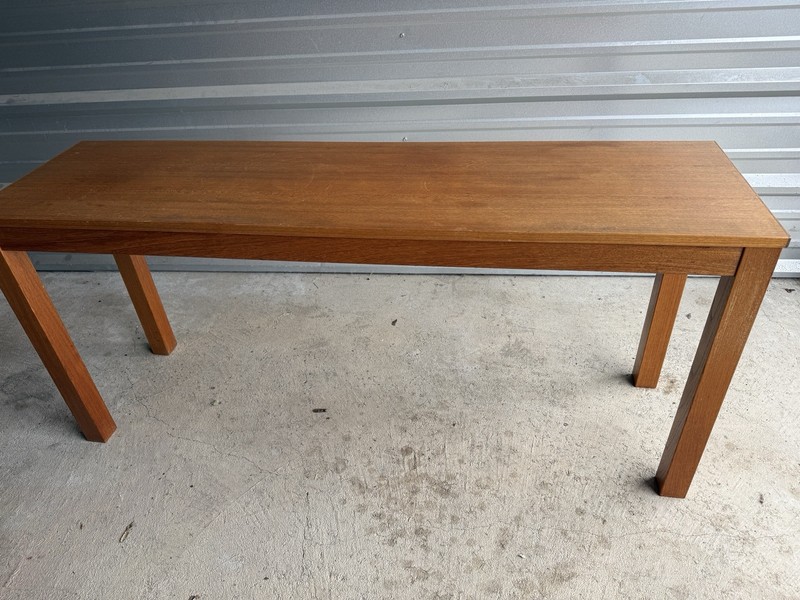 💙Rare Danish Modern Teak Coffee Table Trioh Made in Denmark Mid Century MCM gallery