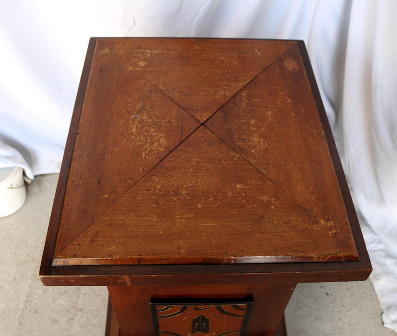 Antique Large Victorian Walnut Pedestal –Mason Lodge Pedestal Stand gallery