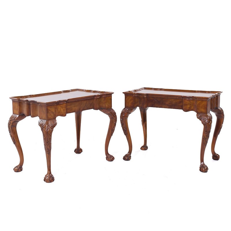 Maitland Smith Ball & Claw Chippendale Mahogany Tea End Table-Free Shipping gallery