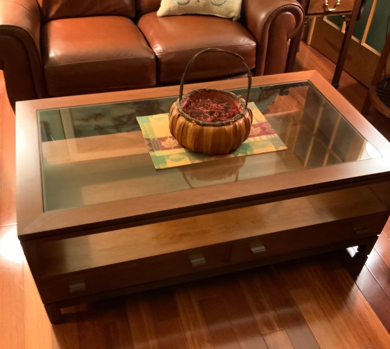 Stickley Metropolitan Collection Cherry Two Tone Modern Cocktail Table
