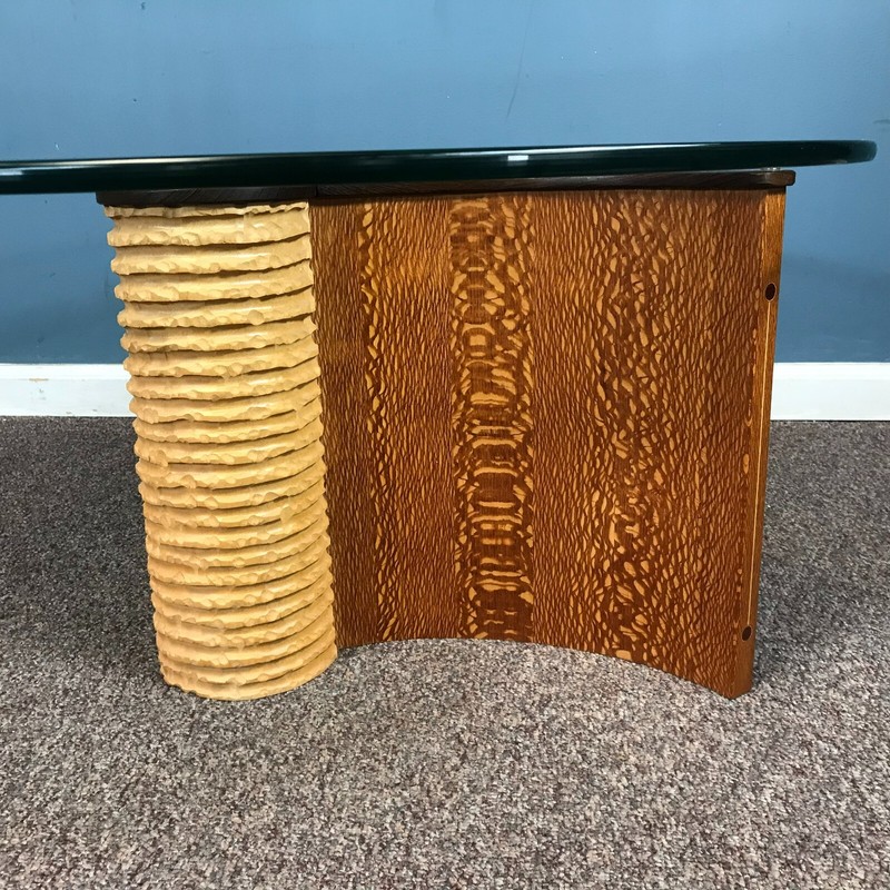 Artist Made Coffee Table Burl Maple Walnut gallery