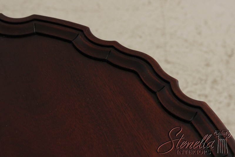 L72809: HENKEL HARRIS Mahogany Pie Crust Tilt Top Table gallery