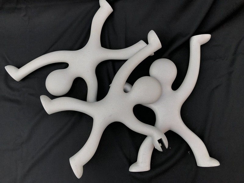 Vintage 80s Keith Haring Glass Table Sculpture Base Pop Art Side Coffee Memphis