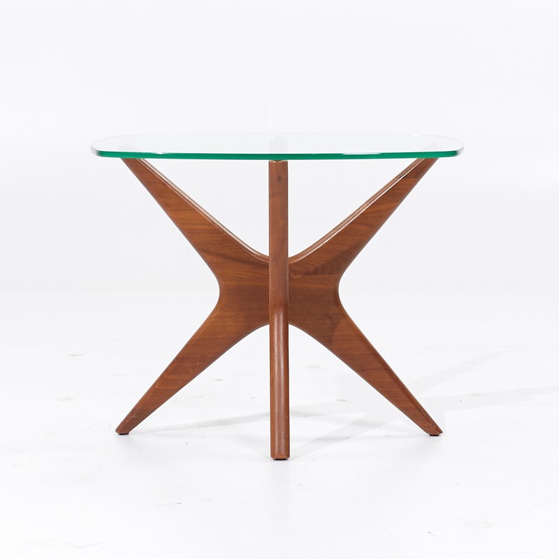 Adrian Pearsall Mid Century Walnut Jacks Side Tables - Pair gallery