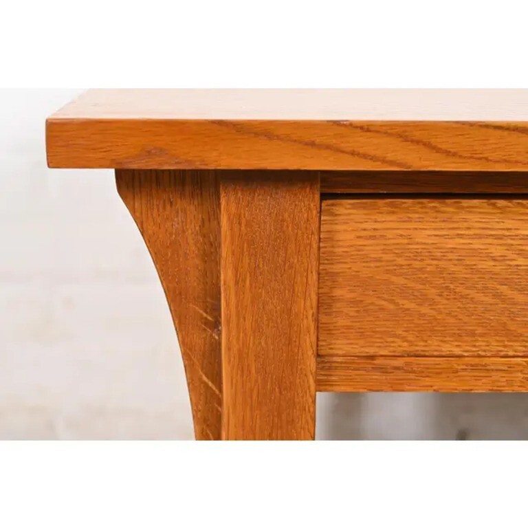 Stickley Mission Oak Arts & Crafts Double-Sided Spindle Coffee Table gallery