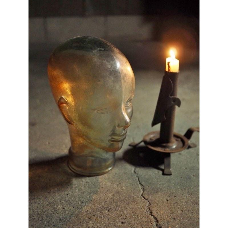 Vintage Spanish Glass Mannequin Candlestick 1970s Japan Size C 10cm (3.9in)