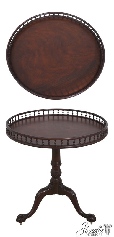 L72919: BAKER Stately Homes Mahogany Tilt Top Table