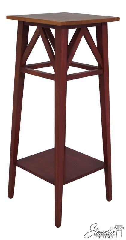 L68843: ETHAN ALLEN Country Style Painted Finish Pedestal Stand